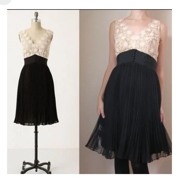 Anthropologie Floreat crochet tuxedo dress - Picture 2 of 10